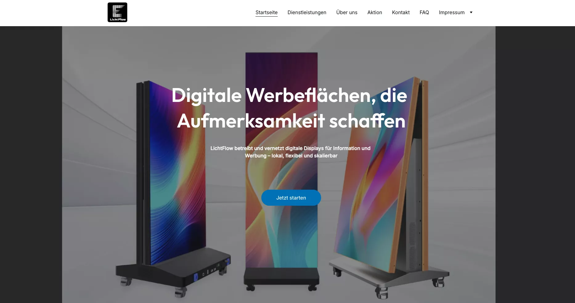 Website von LichtFlow Media